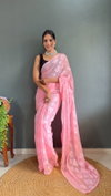 SF 690 Gucchi Silk Butta Party Wear 1 Minute Readymade Saree Suppliers In India